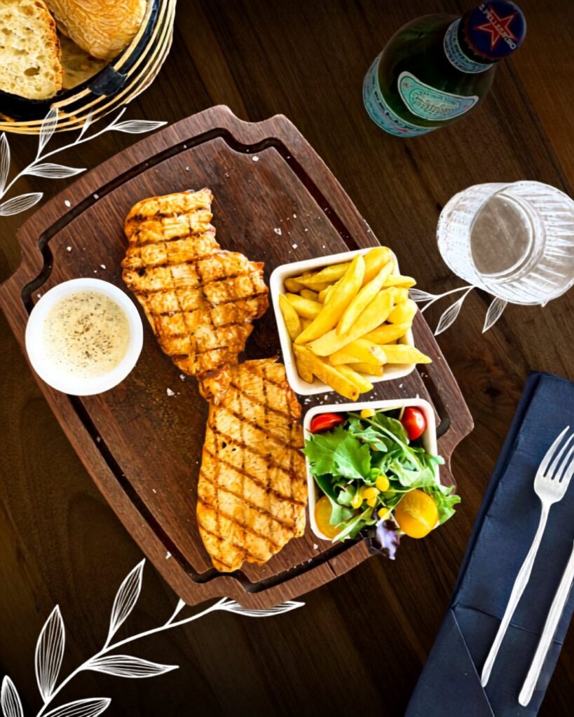 Poulet grillé au Caria Steakhouse